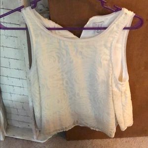Off white sleeveless shirt